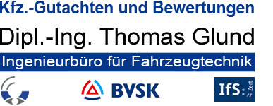 Ingenieurbüro für Fahrzeugtechnik | Dipl.-Ing. Thomas Glund | Kfz.-Gutachten und Bewertungen Logo